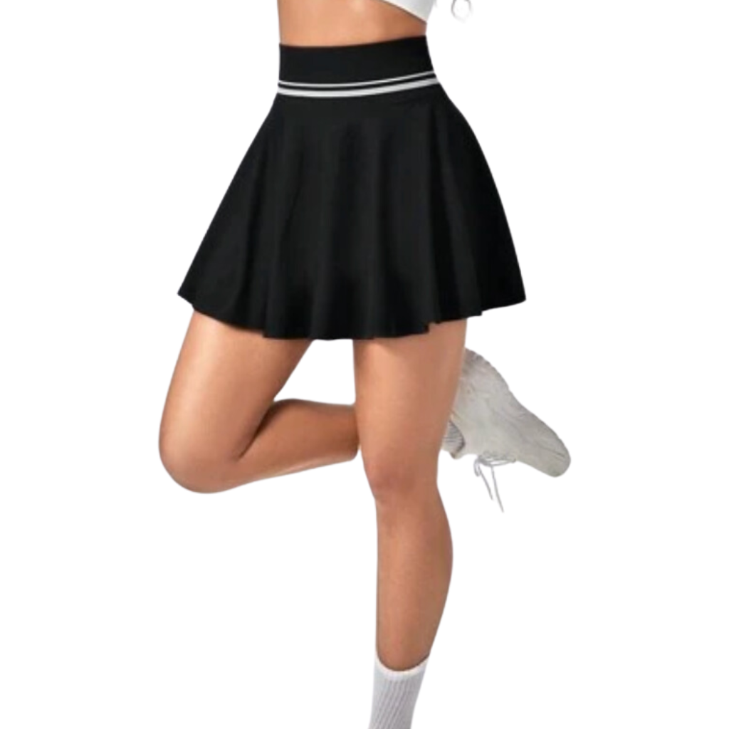 Falda deportiva • Skort lineas blancas
