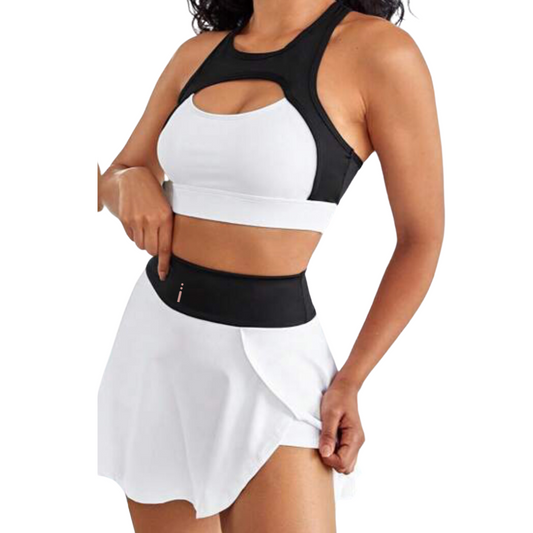 Conjunto deportivo • Top cruzado hombro + falda