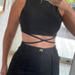 Conjunto | Top + pantalón negro