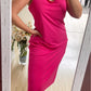 Vestido | tirante fucsia