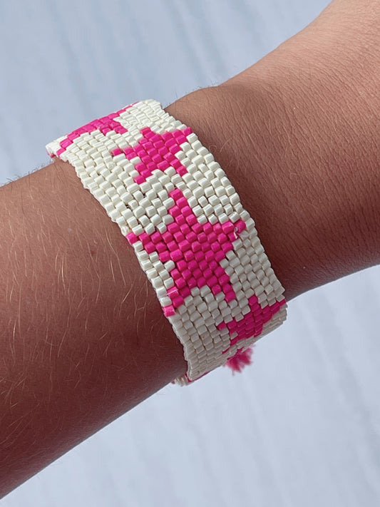 Brazalete | Estrellas rosadas